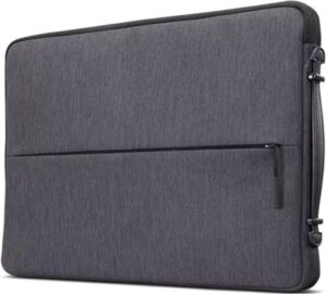 Lenovo 15.6-inch Laptop Urban Sleeve Case, Water-Resistant & Stylish Polyester Outer Material, Corner Bumper, Anti-Slip Puller, Charcoal Grey | GX40Z50942