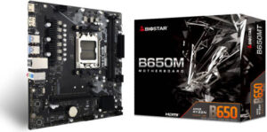 Biostar B650MT 6.0 AM5 Micro ATX AMD Motherboard, AMD B650 Chipset, 2x DDR5 DIMM Slot, Up To 96GB Max Memory, 1x PCIe 4.0 x16 Slot, 1x PCIe 4.0 M.2 Socket | B650MT 6.0