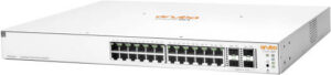 Aruba Instant On 1930 24-Port Gigabit PoE+ Compliant Managed Switch with 10Gb SFP+, 195W Power Budget, 128 Gb/s Switching, 95.23 Mpps Speed, 4 x 10Gb SFP+ , Built-In Security Features, White | JL683A