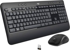 Logitech MK540 Wireless Keyboard and Mouse Combo for Windows, 2.4 GHz Wireless with Unifying USB-Receiver, Wireless Mouse, English Keyboard, Multimedia Hot Keys, 3-Year Battery Life, PC/Laptop - Black