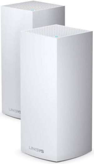 Linksys Mx8400 Velop Mesh Wifi 6 System (Ax4200), 2-Pack, White, 6000 sq ft Coverage, 3.5X Faster Speed, 80+ Devices