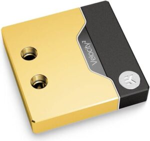 EKWB EK-Quantum Velocity 2 D-RGB - 1700 Full Nickel CPU Water Block, OptiFlow Cooling Engine, Coldplate Material, D-RGB LED Lighting, EK-Matrix7 Compatibility, Nickel + Gold | 3831109895351