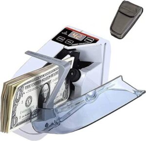 BLUELEX -V30 Mini Bill Cash Money Currency Counter Machine, Portable Handy Money Cash Bill Counting Machine