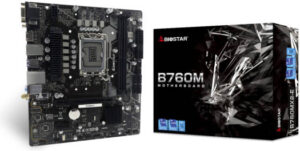 Biostar B760MX2-E Ver. 6.1 Micro ATX Intel Motherboard, Socket 1700, B760 Chipset, 2.5G LAN, Support WiFi 6 & 6E Module,Supports Dual Channel DDR5 96GB, PCIe 4.0 M.2, HDMI | B760MX2-E