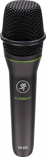 Mackie EM-89D Dynamic Vocal Microphone With XLR 3 Meter Cable, Cardioid Polar Pattern, 3-Pin XLR Output, Dynamic Element, Mono Sound Field, Black | EM-89D