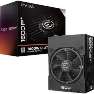 Evga Supernova 1600 P+ 80 Plus Platinum Fully Modular Power Supply, 140mm Double Ball Bearing, Max Output 24A, ATX 24 Pin, Molex | 220-PP-1600-X3