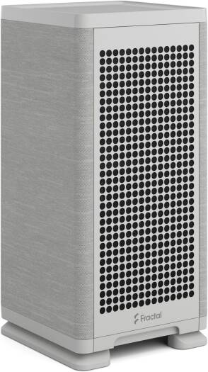 Fractal Mood Mini-ITX SFF Computer Case, 1x 180mm Fan Included, Up to 280mm Radiator & 2x 120mm/140mm Fan Support, Rear Magnetic Filter Mesh, Light Gray | FD-C-MOD1N-01