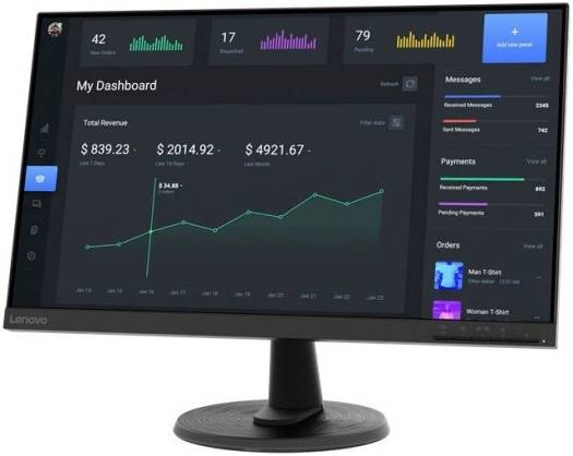 Lenovo C24-40 23.8'' VA FHD Flat Monitor, 75Hz Refresh Rate, 5ms Response Time, 16 9 Aspect Ratio, 16.7 Million Color Support, WLED Backlight, Tilt Angle, 8 Color Depth, HDMI, Black | 63DCKAT6UK - Image 3