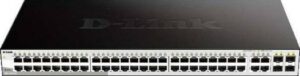 D-Link 52 Port Gigabit Smart Managed Switch - 48x 10/100/1000BASE-T Ports, 4x Gigabit GbE/SFP, Advanced L2 Switching, L2+ Static Routing | DGS-1210-52