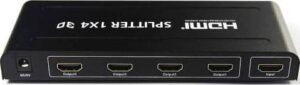 4 Port 1x4 HDMI Splitter Converter Support 3D HD 1.3 up to 1080P 1 Input 4 output Amplifier & adapter | HDMI 1x4