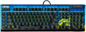 Razer BlackWidow V4 X Fortnite Edition Mechanical Keyboard, Razer Yellow Switches, Wired Connectivity, Multi-Functional Roller, Doubleshot ABS Keys, ENG Layout, Black | RZ03-04703600-R3M1