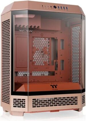 Thermaltake The Tower 600 Mid Tower Chassis, Up to 13 Fans & 420mm Radiator Support, 3mm Tempered Glass x3, Dismantlable Modular Design, SPCC Materials, Gravel Sand | CA-1Z1-00MGWN-00