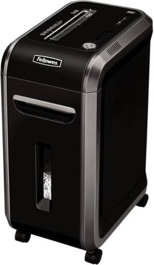 Fellowes Powershred 99ci Cross-Cut Shredder, 9 Gallons Bin Capacity, SafeSense & SilentShred Technology, P-4 DIN level, 9" Paper Entry Width, 100% Jam Proof, Black | 99ci
