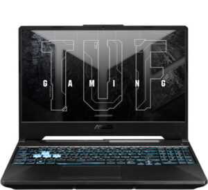 ASUS TUF Gaming A15 Laptop, 15.6" FHD 144Hz Display, AMD Ryzen 7 7435HS Processor, 8GB RAM, 512GB SSD, NVIDIA GeForce RTX 2050 Graphics Card, RGB Backlit Keyboard, FreeDos, Black | 90NR0JU7-M005R0