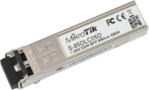 MikroTik S-85DLC05D SFP (1.25G) module, 550m, Multi Mode, 850nm Dual LC Connector | S-85DLC05D