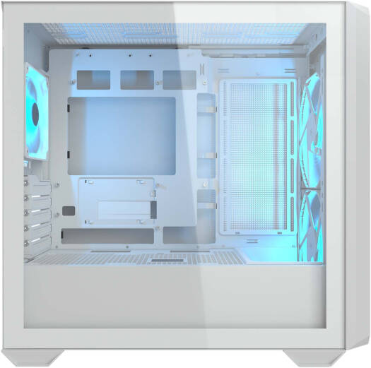 Cougar MX600 RGB ATX Mini Tower Case, 3x Pre-Installed ARGB Fans, Up to 360mm Radiator Support, 10x Max Number of Fans, PWM & RGB Hub Sync with M/B, 2x 3.5" Bay, White | 385GC90.0002 - Image 6