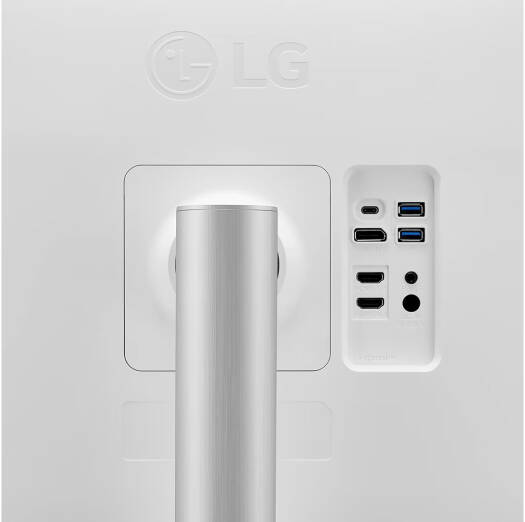 LG 27UP850K-W UltraFine Monitor, 27" 4K UHD IPS Display, 60Hz Refresh Rate, 5ms (GTG) Response Time, Dynamic Action Sync, Black Stabilizer, Super Resolution+, USB Type-C, Silver | 27UP850K-W - Image 4