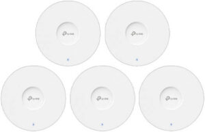 TP-Link AX1800 Ceiling Mount WiFi 6 Access Point, 1x Gigabit Ethernet (RJ-45) Port, Internal Omni Antenna, 5 GHz Up to 1201 Mbps & 2.4 GHz Up to 574 Mbps, Triple Pack, White | EAP613-3Pack