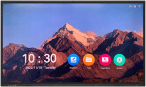 Uniview MW3575 Smart Interactive Display, 75" 4K UHD DLED Touch Display, 8ms Response Time, Infrared Touch Frame, Support 20 Touch Points, Built-In 13MP Camera & 2x 15W Speakers, Black | MW3575-T-Y