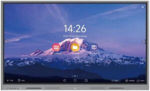 UniView MW3565-U-C Smart Interactive Display, 65" 4K UHD DLED Touch Display, 8ms Response Time, Contactless IR Sensor, Supports 20-Point Touch, Built-in Speakers, Silver | MW3565-U-C