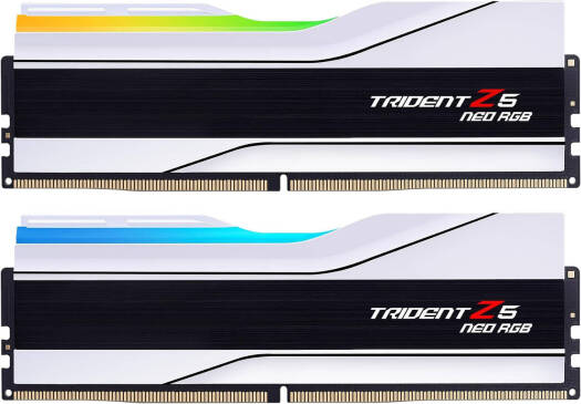G.SKILL Trident Z5 Neo RGB Series 32GB (2x16GB) DDR5 Dual Channel Desktop Memory Kit, 6000 MT/s Memory Speed, CL26-36-36-96 Latency, AMD EXPO, 1.40V Voltage, White | F5-6000J2636G16GX2-TZ5NRW
