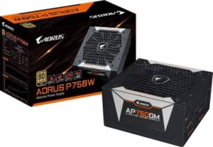 Gigabyte GP-AP750GM-UK Aorus P750W 750W 135mm Smart Fan 80 PLUS Gold Fully Modular ATX Power Supplies | GP-AP750GM