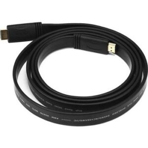 Highspeed 24K HDTV Flat Cable V1.4, Gold Plated Plug, Supports Resolution up to 1080P, Supports 3D and Blu-Ray Disc, 3 Meter, Black |