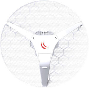 MikroTik LHG 5 24.5dBi Dual Chain P2P Integrated Antenna - 5GHz CPE, 7W Consumption - Passive PoE - 600 MHz Freq, 3 Pack - White | RBLHG5kit