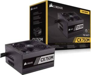 Corsair CX750M CX Series 750 Watt 80 PLUS Bronze Certified Modular ATX Power Supply Unit | CP-9020061-UK