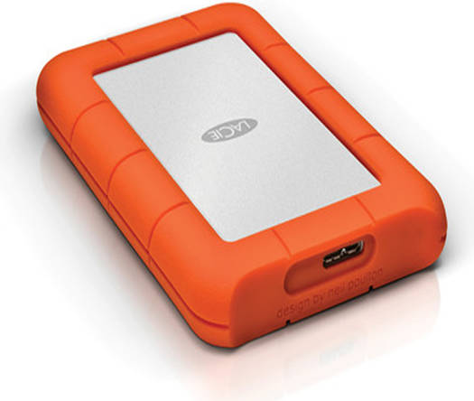 LaCie Rugged Mini USB 3.0 Portable External Hard Drive, 4TB Storage Capacity, 130 MB/s Data Transfer Speed, Shock / Rain & Pressure Resistant, Windows & Mac Compatible, Orange | LAC9000633 - Image 5