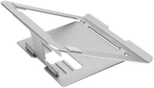 DeepCool SE460 Lightweight Ergonomics Laptop Stand, Open Frame Design, 3 Different Height Positions, Airflow and Ventilation On The Bottom, Anti-slip Silicon Padding, White | R-SE460-GYN0N6-G-1