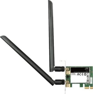 D-Link Wireless AC1300 Dual Band PCIe Desktop Adapter, 1300 Mbps, Black | DWA-582