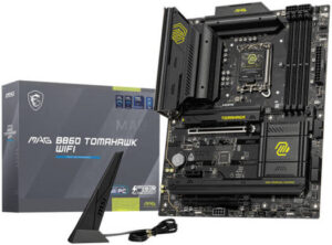 MSI MAG B860 Tomahawk WiFi LGA 1851 ATX Motherboard, Intel B860 Chipset, 4x DDR5 UDIMM Slots, Up to 256GB Max Memory, 2x PCIe Slots, 3x M.2 Slots, WiFi & BT Connectivity | 911-7E39-001