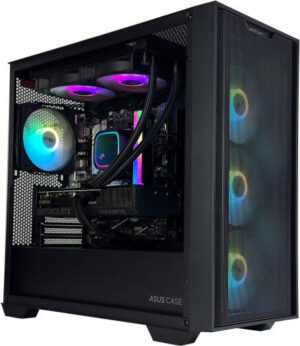 NeonX Gaming PC - AMD Ryzen 7 7800X3D 18 Cores 16 Threads, NVIDIA RTX 5070 12GB, 32GB DDR5 RAM 6000MHz, 1TB SSD Gen 4, 650W PSU, 240mm Liquid Cooler, Wi-Fi + BT