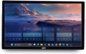 Qbit Capacitive Touchscreen Interactive Display, 21.5" Inch 10 Point Touch 2K FHD IPS Display, HDMI/USB Port, LAN, Wifi 6, Embedded Windows 10, Intel Core i5, 8GB RAM, 128 GB Storage | 21.5QT2KCTW