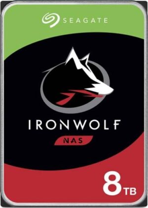 Seagate IronWolf 8TB NAS Hard Drive 7200 RPM 256MB Cache SATA 6.0Gb/s CMR 3.5" Internal HDD for RAID Network Attached Storage | ST8000VN004