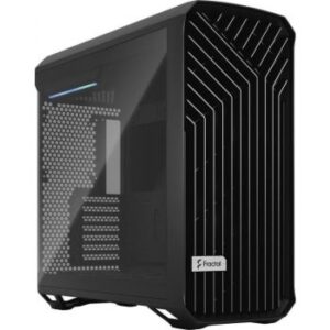 Fractal Design Torrent E-ATX Mid Tower Computer Case, 7x Expansion Slots, High Airflow, 4 x 2.5" Bays, Supports Radiators up to 16.5", 2x 180mm & 3x 140mm Fans, Black TG Light Tint | FD-C-TOR1A-01