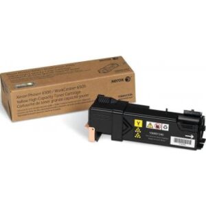 Xerox High Capacity Yellow Toner Cartridge For Phaser 6500, 6500DN, 6500N, 6500VDN, WorkCentre 6505, 6505DN, 6505N | 106R01596