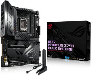 ASUS ROG MAXIMUS Z790 APEX ENCORE LGA1700 ATX Motherboard, Intel Z790 Chipset, 2x DDR5 DIMM & 96GB Max, Wi-Fi 7 / BT v5.4 / 2.5Gb Eth, PCIe 5.0, 5 x M.2, USB Type-C/A, SupremeFX 7.1 | 90MB1FX0-M0EAY0