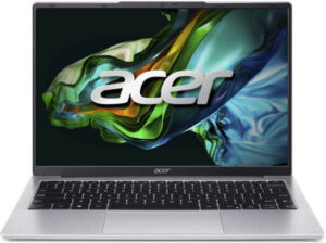 Acer Aspire Lite Laptop, 14" WUXGA IPS Display, Intel Core i3-N300 Processor, 8GB RAM, 512GB SSD, Intel UHD Graphics, English/ Arabic Keyboard, FreeDOS, Silver | NX.KS9EM.004