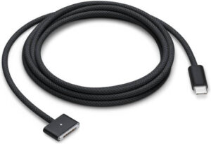 Apple USB-C to MagSafe 3 Cable, 2 Meter, For Mac Laptops, Supports Fast-Charging, Space Black | MUVQ3AM
