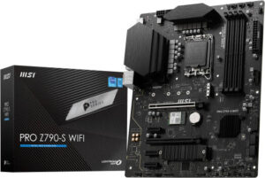MSI Pro Z790-S WIFI 6E LGA 1700 ATX Intel Motherboard, Intel Z790 Chipset, 4x DDR5 Slot, 192GB Max Memory, 2x M.2 Storage, 4x SATA 6G, 2x PCI-E x16 Slot, HDMI / DP | 911-7D88-001