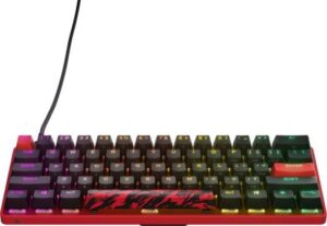 SteelSeries Apex 9 Mini FaZe Clan Edition TKL Wired Gaming Keyboard, SteelSeries Linear OptiPoint Optical, Hot-Swappable Switches, Aluminum Top Plate, Detachable Type-C Cable, Black | 64853