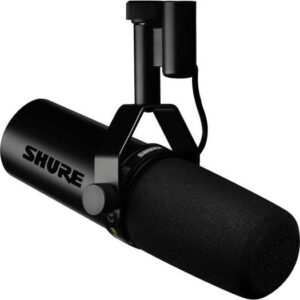 Shure SM7DB Dynamic Vocal Microphone, Built-In Preamp with +18 or +28 dB Gain, Dynamic Cardioid Pickup Pattern, Bass Roll-Off & Midrange Controls, 48V Phantom Power, Black | SM7DB