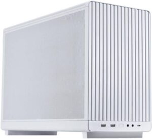 Lian Li A3-mATX Computer Case, 26.3L Micro Form Factor Chassis, Up to 360mm Radiator & 10x 120mm Fan Support, Supports ATX/SFX/SFX-L, Steel Mesh Side & Top Panels, White | G99.A3W.00