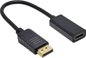 Generic Display Port to HDMI Adapter, 20cm, Black | 351411016000