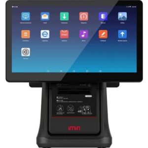 Pegasus PHA-POS503 All-in-One Android POS 7.1, Cortex A17, 1.8 GHz, 2GB Ram, 16GB Flash, 15.6 inch Display, 80MM Inbuilt Thermal Printer Base Unit - Black | PHA503-AAAABA