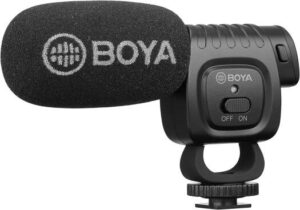 BOYA BY-BM3011 Compact On-Camera Shotgun Microphone for Cameras, Smartphones, Tablets and Computers, Black