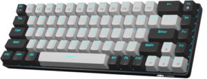 MageGee MK-Box Mini Portable Mechanical Gaming Keyboard, 65% Layout, Blue Switch, LED Backlit, Detachable Type-C, Ergonomic Design, English Layout, Full Keys Anti-Ghosting, Gray/Black | MK-Box