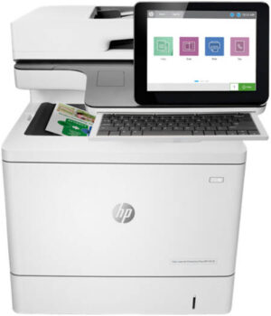 HP Color LaserJet Enterprise Flow MFP M578c Laser Printer, Print, Copy, Scan, Fax, Print Speed Up to 38 ppm (Black) & 38 ppm (Color), HP ImageREt 3600 Quality, 8" Color Touch Screen, White | 7ZU87A